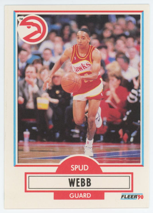 Spud Webb 1990 Fleer Card # 5