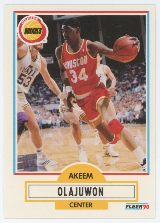 Akeem Olajuwon 1990 Fleer Card # 73