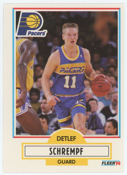 Detlef Schrempf 1990 Fleer Card # 81