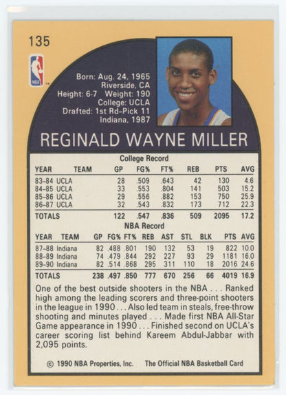 Reggie Miller 1990 Hoops Card # 135