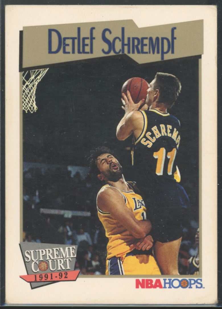 Detlef Schrempf 1991 Hoops Card # 470