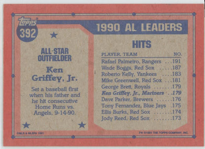 Ken Griffey Jr. 1991 Topps Card# 392 (a)