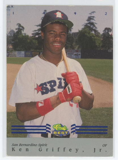 Ken Griffey Jr.   1992 Classic Best Blue Bonus Card # BC12