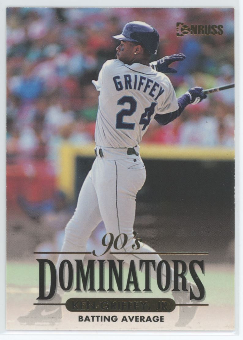 Ken Griffey Jr. 1994 Donruss 90's Dominators Batting Average Card # 6