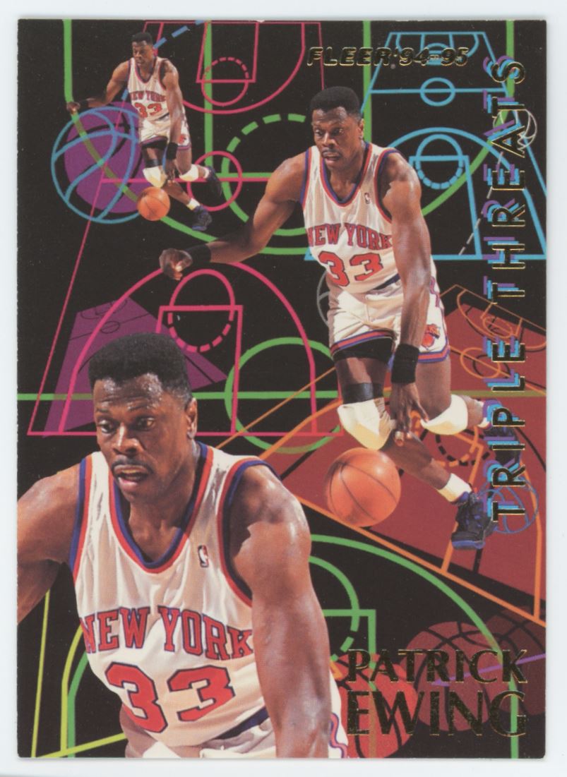 Patrick Ewing 1994 Fleer Triple Threats Card# 2