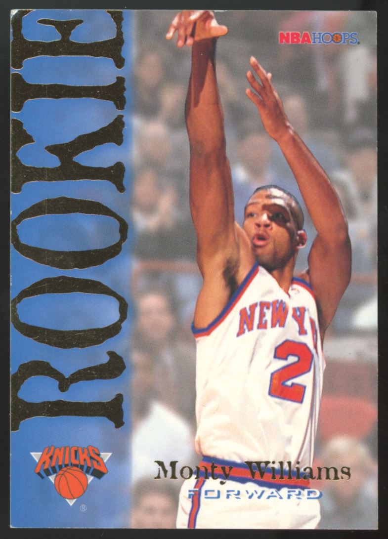 Monty Williams 1994 Hoops Rookie Card # 354