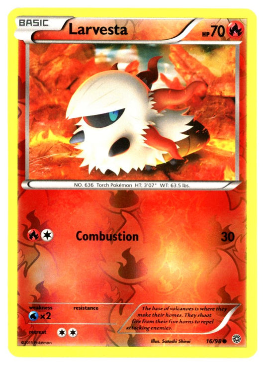 Larvesta 2015 XY - Ancient Origins Card # 16