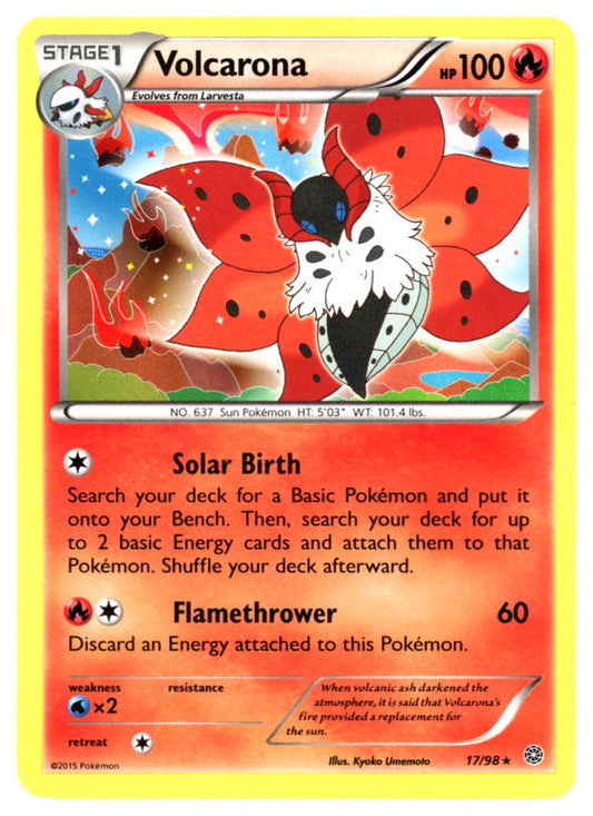 Volcarona 2015 XY - Ancient Origins Card # 17