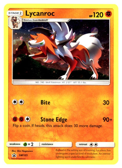 Lycanroc 2018 Sun & Moon - Promos Card # SM105