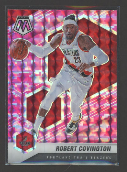 Robert Covington Pink Camo Prizm 2020 Panini Mosaic Card # 111