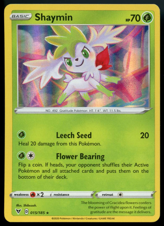 Shaymin 2020 Sword & Shield - Vivid Voltage Card # 15