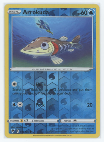 Arrokuda Reverse Holo  2020 Sword & Shield - Vivid Voltage Card # 41