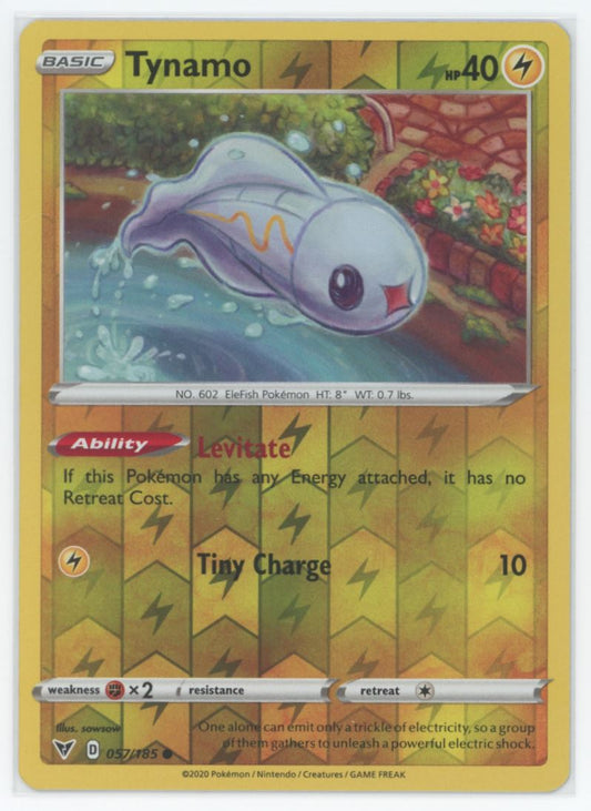 Tynamo Reverse Holo  2020 Sword & Shield - Vivid Voltage Card # 57