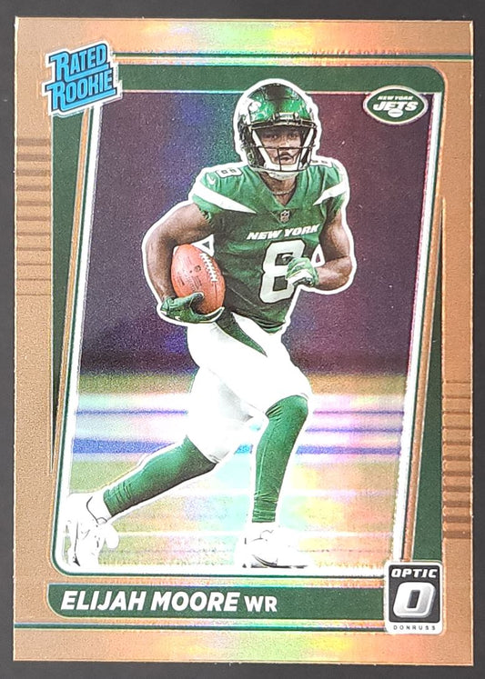 Elijah Moore Bronze Prizm 2021 Donruss Optic Rookie Card # 216