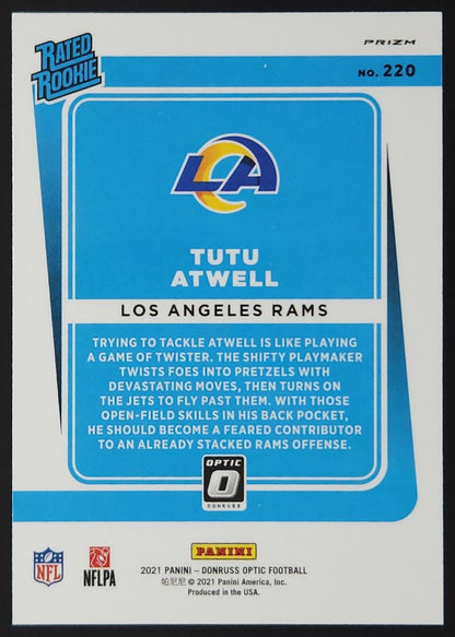 Tutu Atwell Bronze Prizm 2021 Donruss Optic Rookie Card # 220