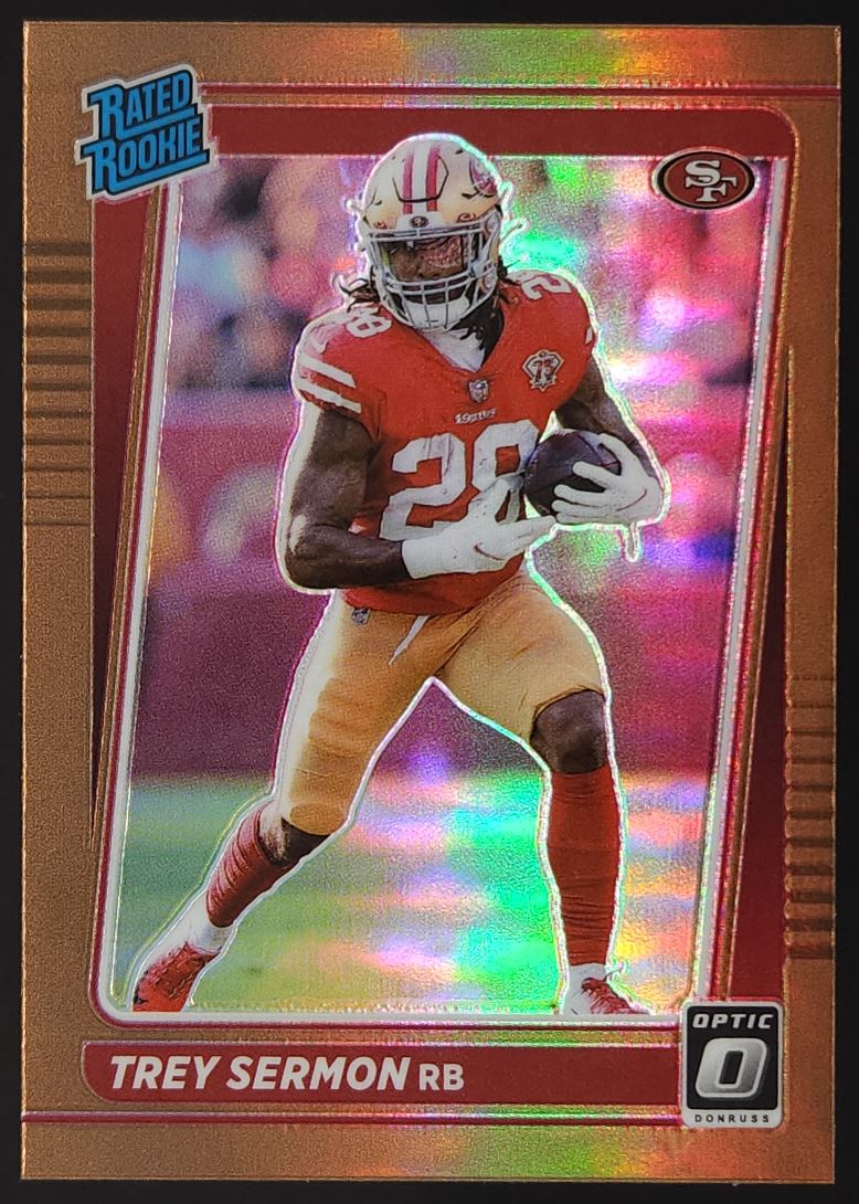 Trey Sermon Bronze Prizm 2021 Donruss Optic Rookie Card # 224