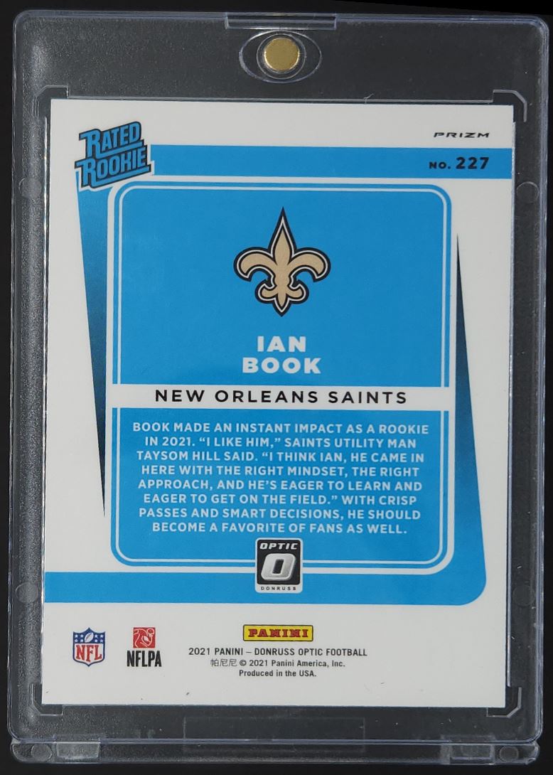 Ian Book Bronze Prizm 2021 Donruss Optic Rookie Card # 227