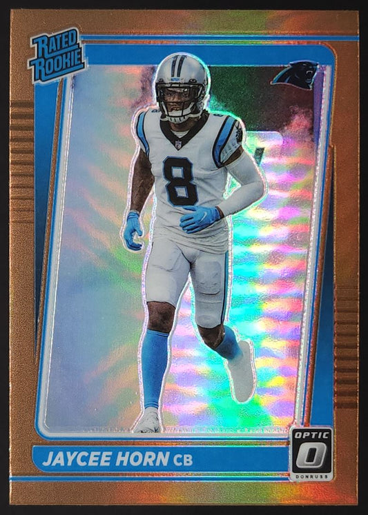 Jaycee Horn Bronze Prizm 2021 Donruss Optic Rookie Card # 243