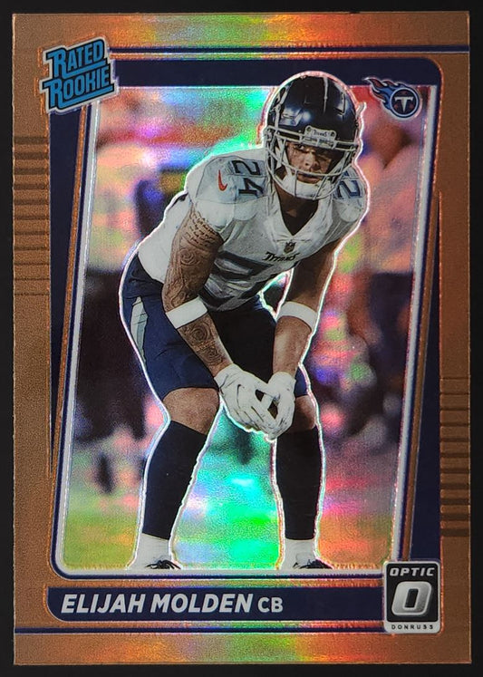 Elijah Molden Bronze Prizm 2021 Donruss Optic Rookie Card # 300