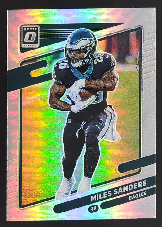 Miles Sanders Prizm 2021 Donruss Optic Card # 10