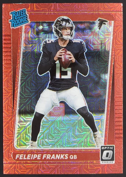 Feleipe Franks Red Mojo Team Color 2021 Donruss Optic Rookie Card # 299