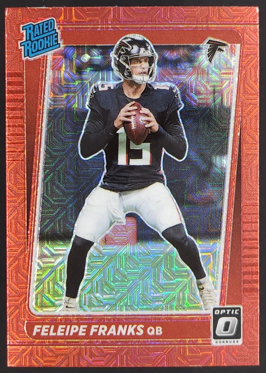 Feleipe Franks Red Mojo Team Color 2021 Donruss Optic Rookie Card # 299