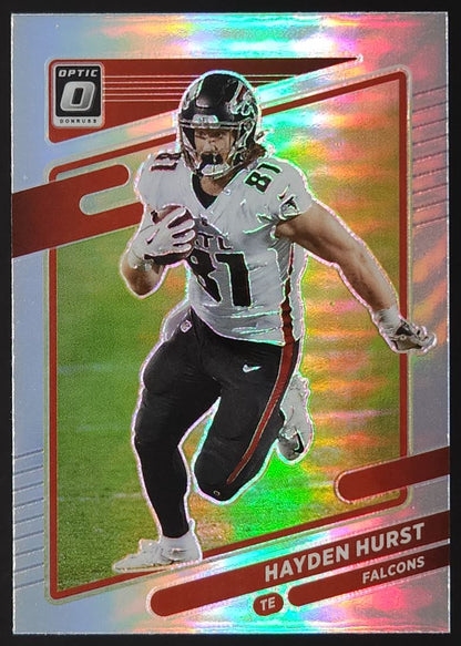 Hayden Hurst Silver Prizm 2021 Donruss Optic Card # 152