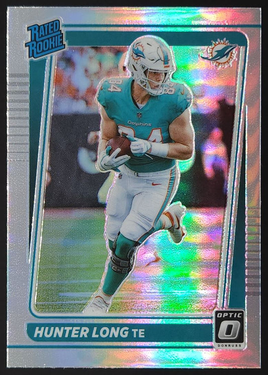 Hunter Long Silver Prizm 2021 Donruss Optic Rookie Card # 281