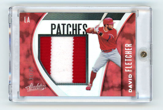 David Fletcher Patch 24/25 2021 Panini Absolute Patches Holo Silver Card # PAT-DA