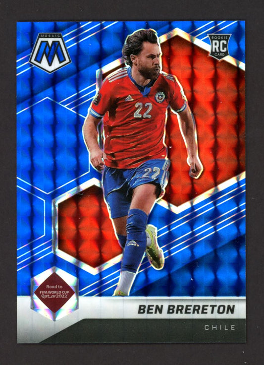 Ben Brereton Mosaic Prizm 49/99 2021 Panini Mosaic Road to FIFA World Cup Blue Rookie Card # 169