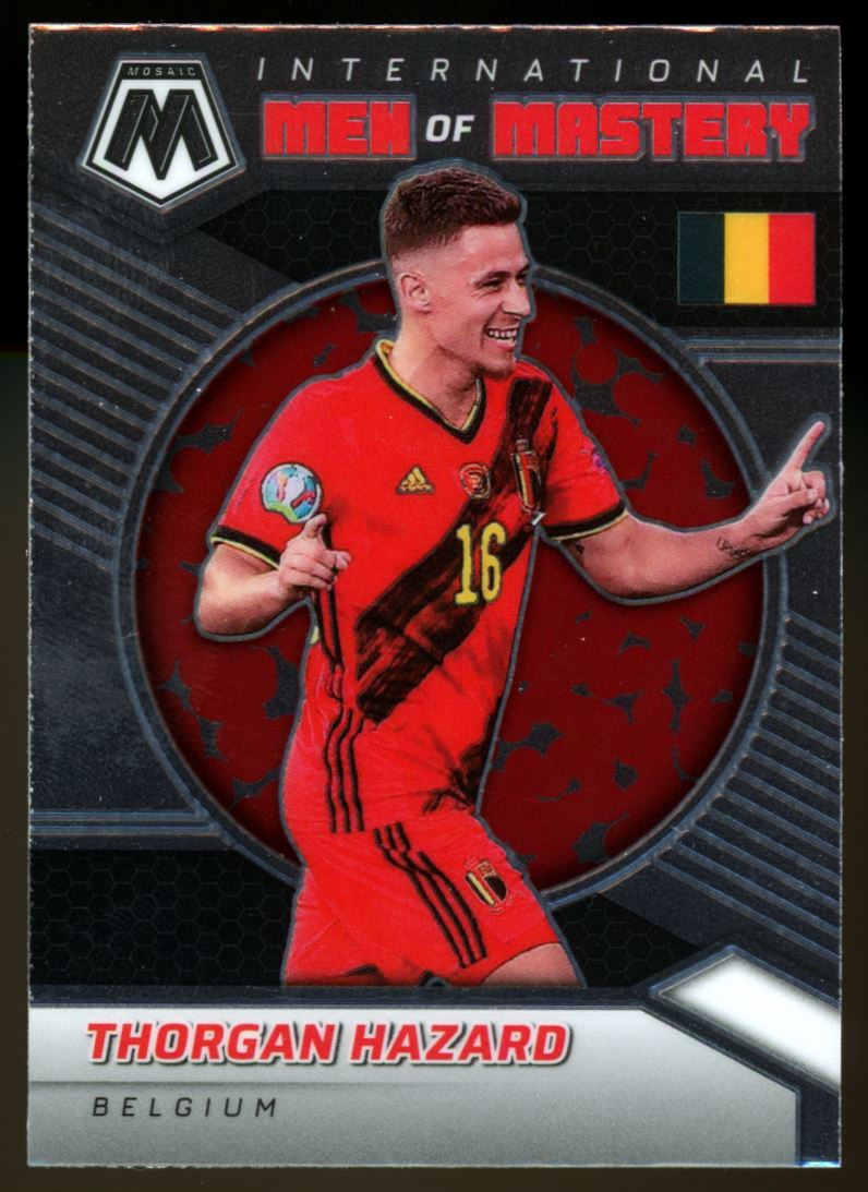 Thorgan Hazard 2021 Panini Mosaic Road to FIFA World Cup International Men of Mastery Card # 15