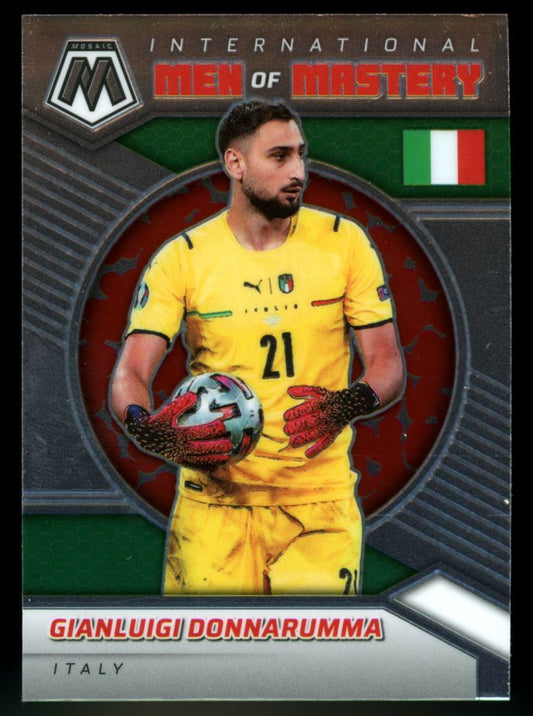 Gianluigi Donnarumma 2021 Panini Mosaic Road to FIFA World Cup International Men of Mastery Card # 1