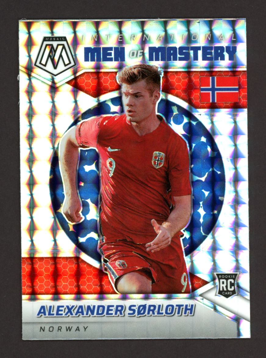 Alexander Sorloth Mosaic Prizm 2021 Panini Mosaic Road to FIFA World Cup International Men of Mastery Card # 14