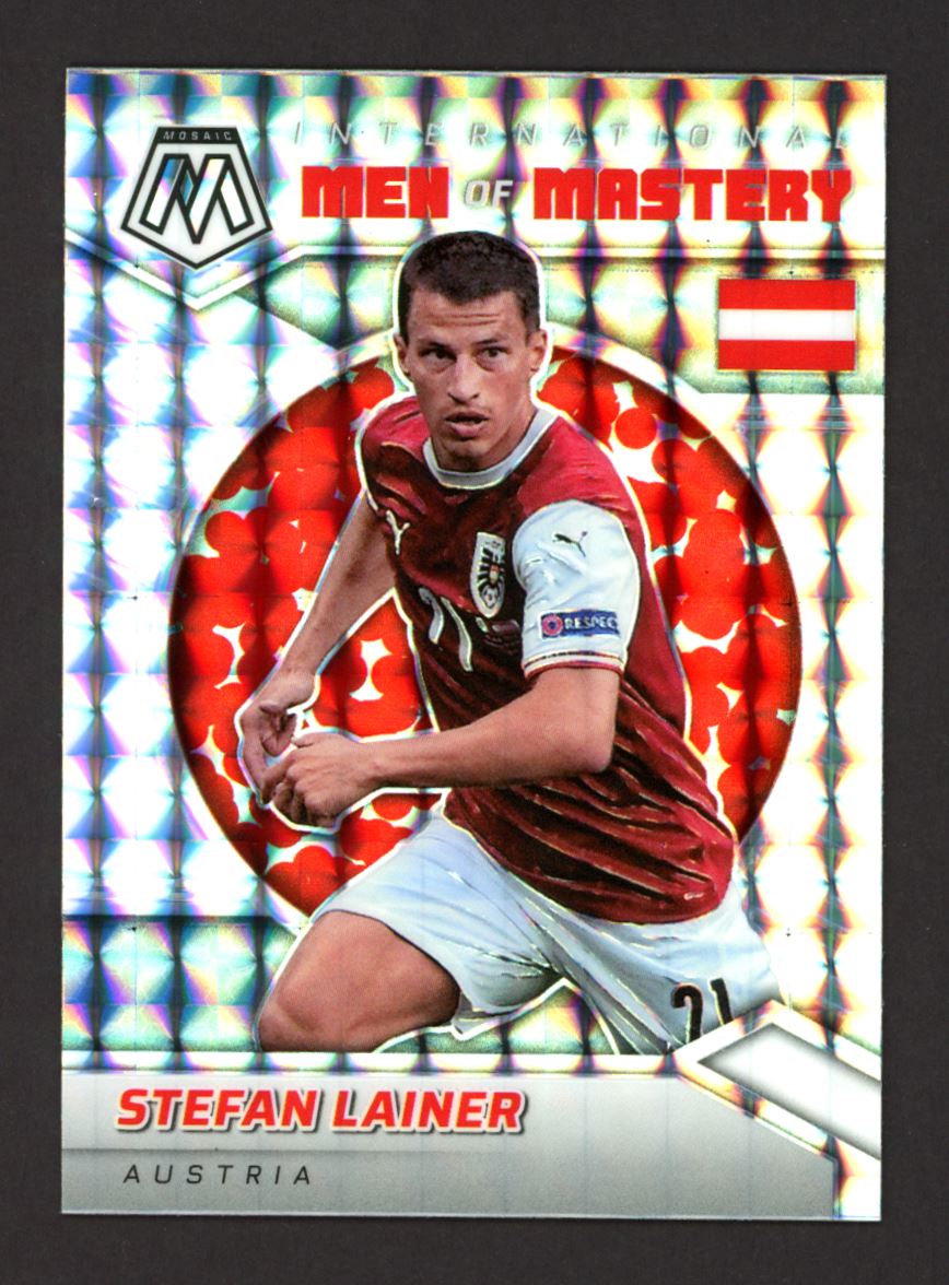 Stefan Lainer Mosaic Prizm 2021 Panini Mosaic Road to FIFA World Cup International Men of Mastery Card # 22