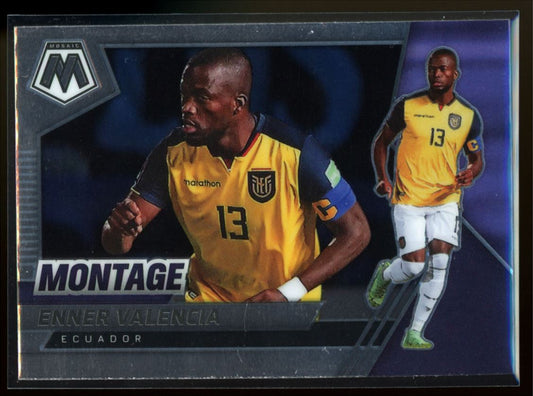 Enner Valencia 2021 Panini Mosaic Road to FIFA World Cup Montage Card # 11