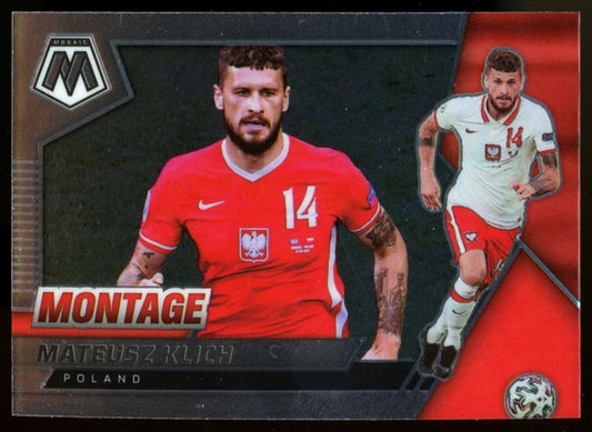 Mateusz Klich 2021 Panini Mosaic Road to FIFA World Cup Montage Card # 12