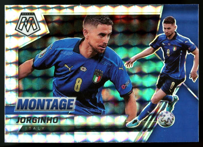 Jorginho Prizm 2021 Panini Mosaic Road to FIFA World Cup Montage Card # 8