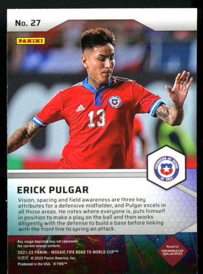 Erick Pulgar 2021 Panini Mosaic Road to FIFA World Cup Pitch Masters Card # 27