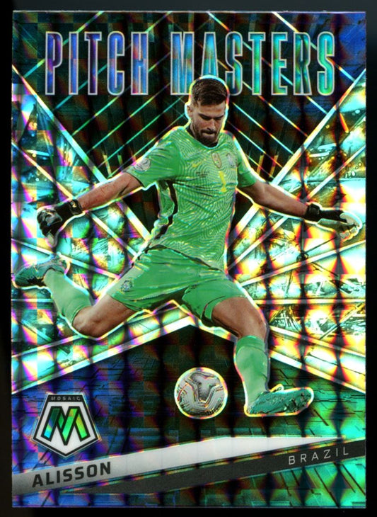 Alisson Prizm 2021 Panini Mosaic Road to FIFA World Cup Pitch Masters Card # 23