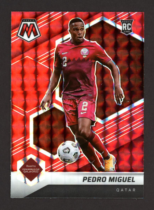 Pedro Miguel Mosaic Prizm 2021 Panini Mosaic Road to FIFA World Cup Red Rookie Card # 71