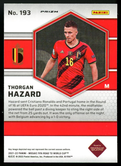 Thorgan Hazard 2021 Panini Mosaic Road to FIFA World Cup International Men of Mastery Card # 15