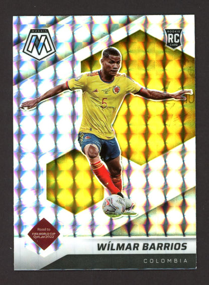 Wilmar Barrios Silver Mosaic Prizm 2021 Panini Mosaic Road to FIFA World Cup Rookie Card # 184