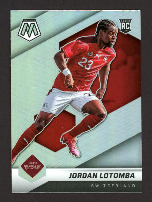 Jordan Lotomba Silver Prizm 2021 Panini Mosaic Road to FIFA World Cup Rookie Card # 144