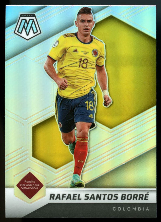 Rafael Santos Borre Silver Prizm 2021 Panini Mosaic Road to FIFA World Cup Card # 182