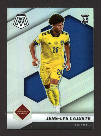 Jens-Lys Cajuste Silver Prizm 2021 Panini Mosaic Road to FIFA World Cup Rookie Card # 91