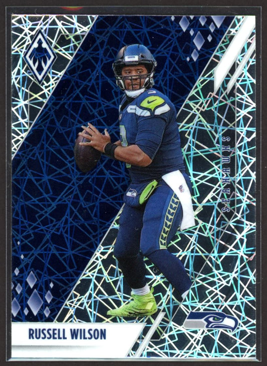 Russell Wilson Lazer 2021 Panini Phoenix Card # 87