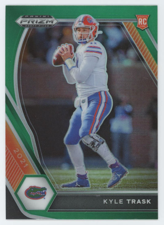 Kyle Trask Prizms Green 2021 Panini Prizm Draft Picks Collegiate Rookie Card # 109