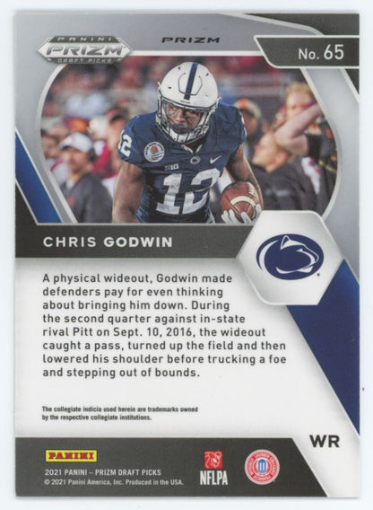 Chris Godwin Prizms Green 2021 Panini Prizm Draft Picks Collegiate Card # 65