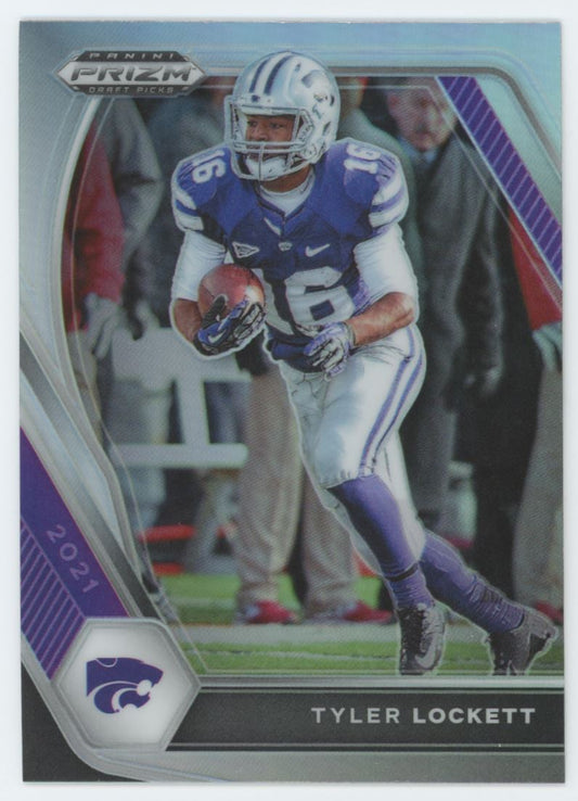 Tyler Lockett Silver Prizm 2021 Panini Prizm Draft Picks Collegiate Card # 40