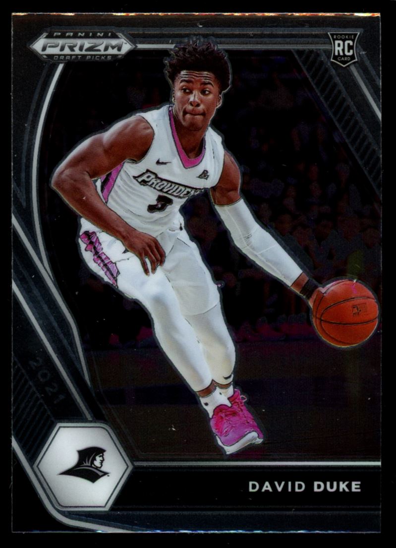 David Duke Jr. 2021 Panini Prizm Draft Picks Rookie Card # 44